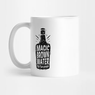 Bourbon bottle Funny Definition Drinking Quote Magic Brown Water For Fun People Vintage Mug